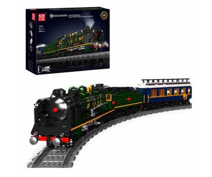 Zabawka edukacyjno-interaktywna Mould King Klocki konstrukcyjne Lokomotywa parowa Orient Express 4261el